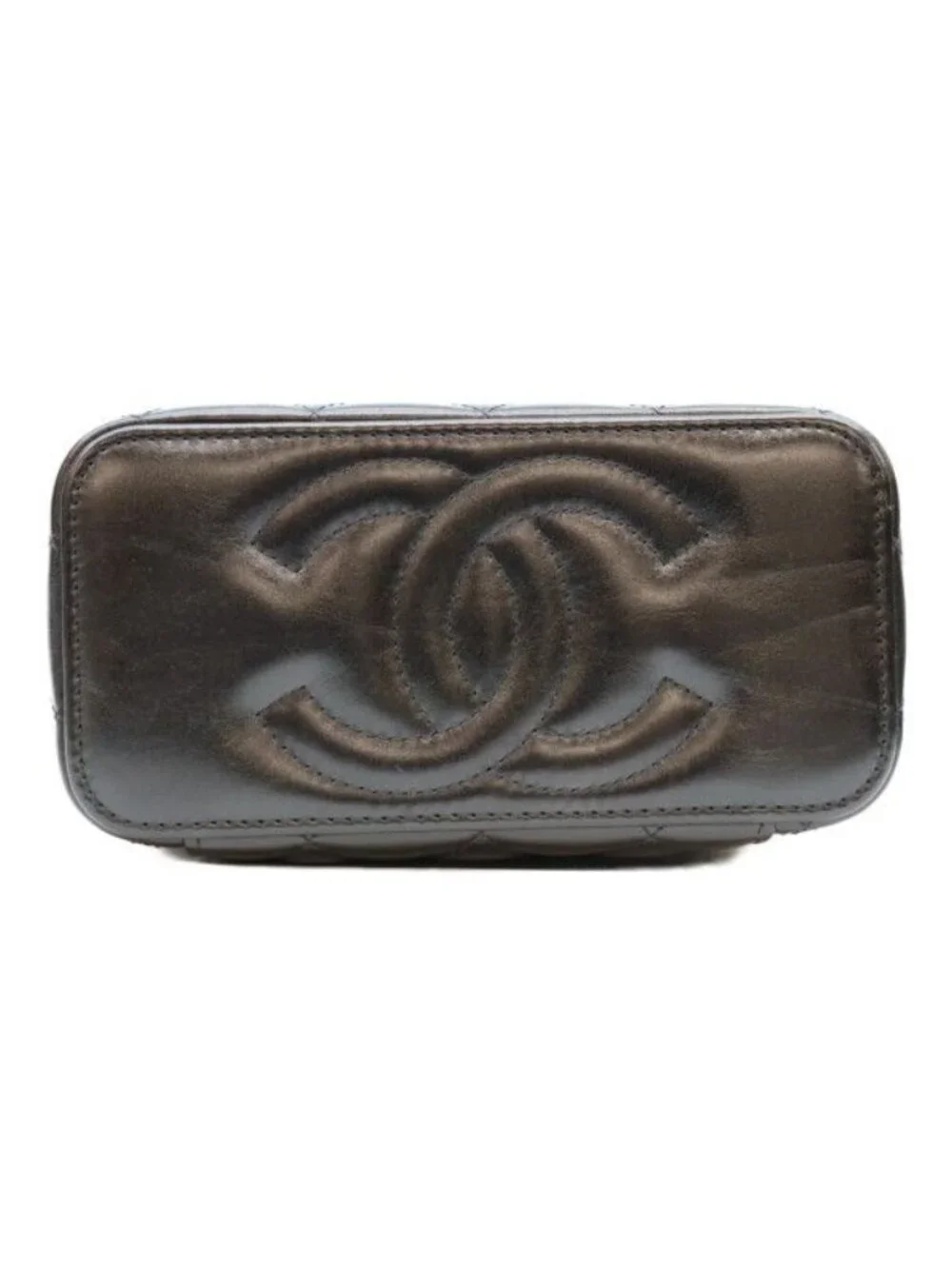 Chanel Black Lamb Gold Top Handle 2-Way